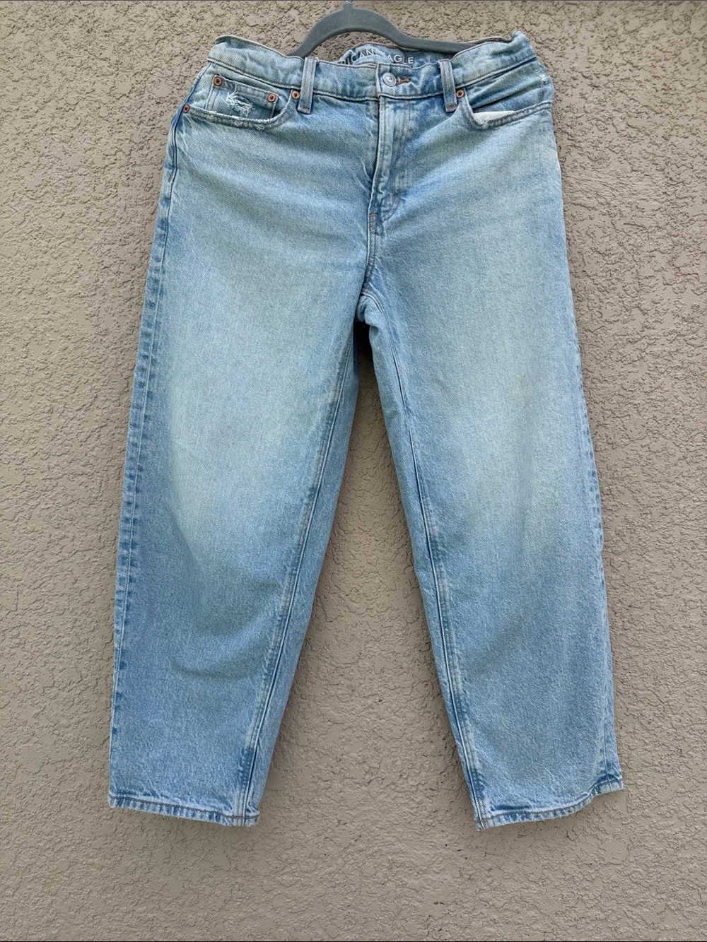 American Eagle Outfitters Light Blue Wide-Leg Jeans